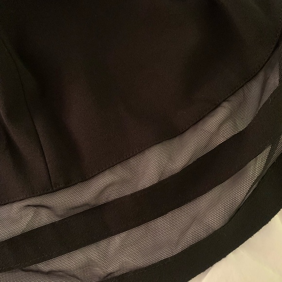 Calvin Klein Fit & Flare Black Sleeveless Dress with Mesh Hem 20W - Picture 12 of 13